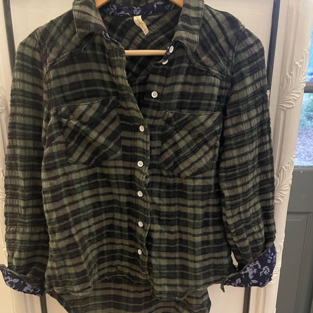 Free people flannel top